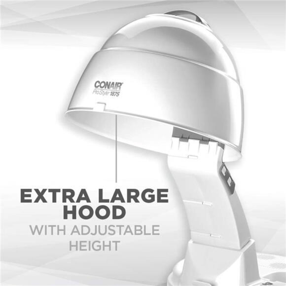 Hair Dryer, 1875W Pro Style Bonnet Ionic Hair Dryer - Picture 2 of 7